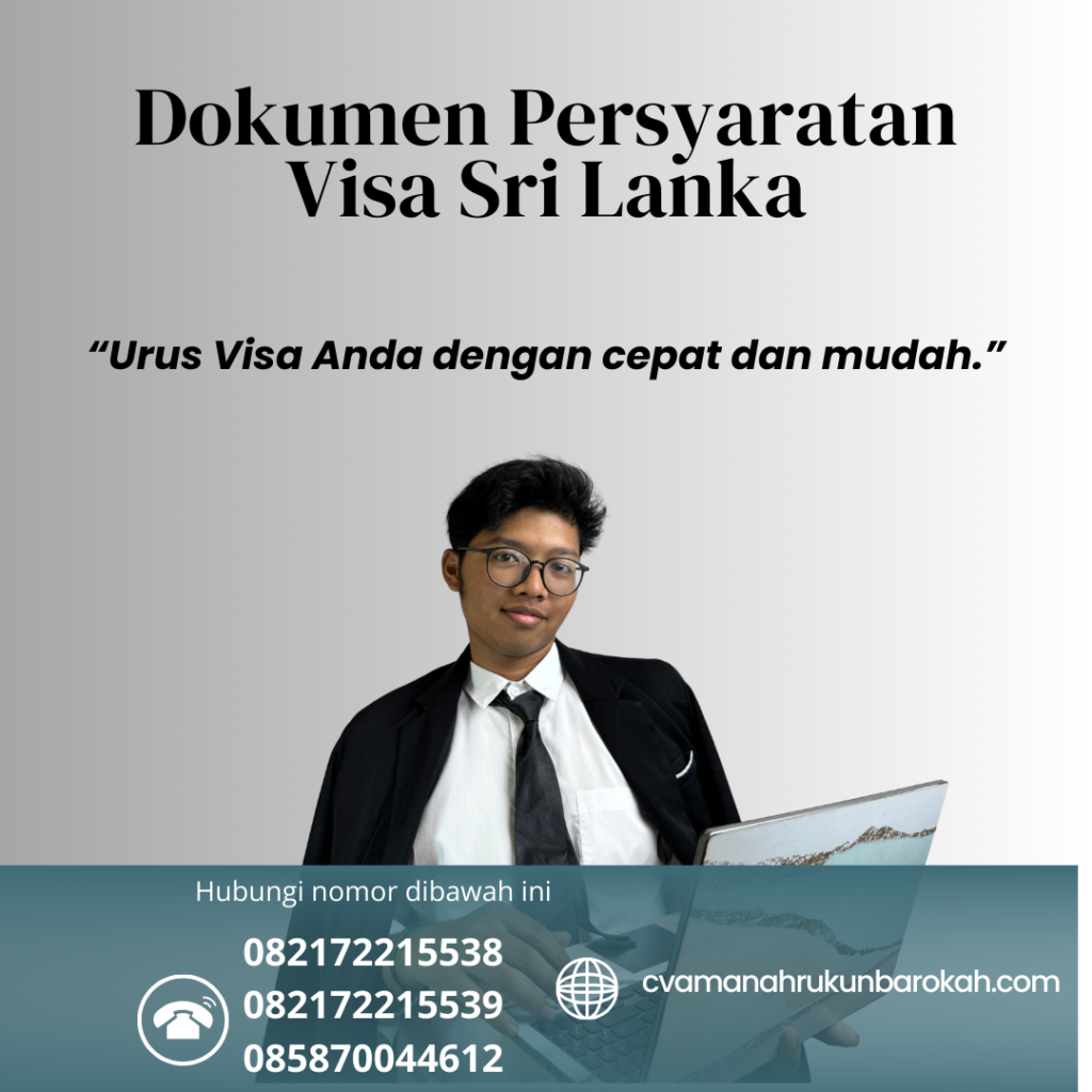 Dokumen persyaratan visa sri lanka