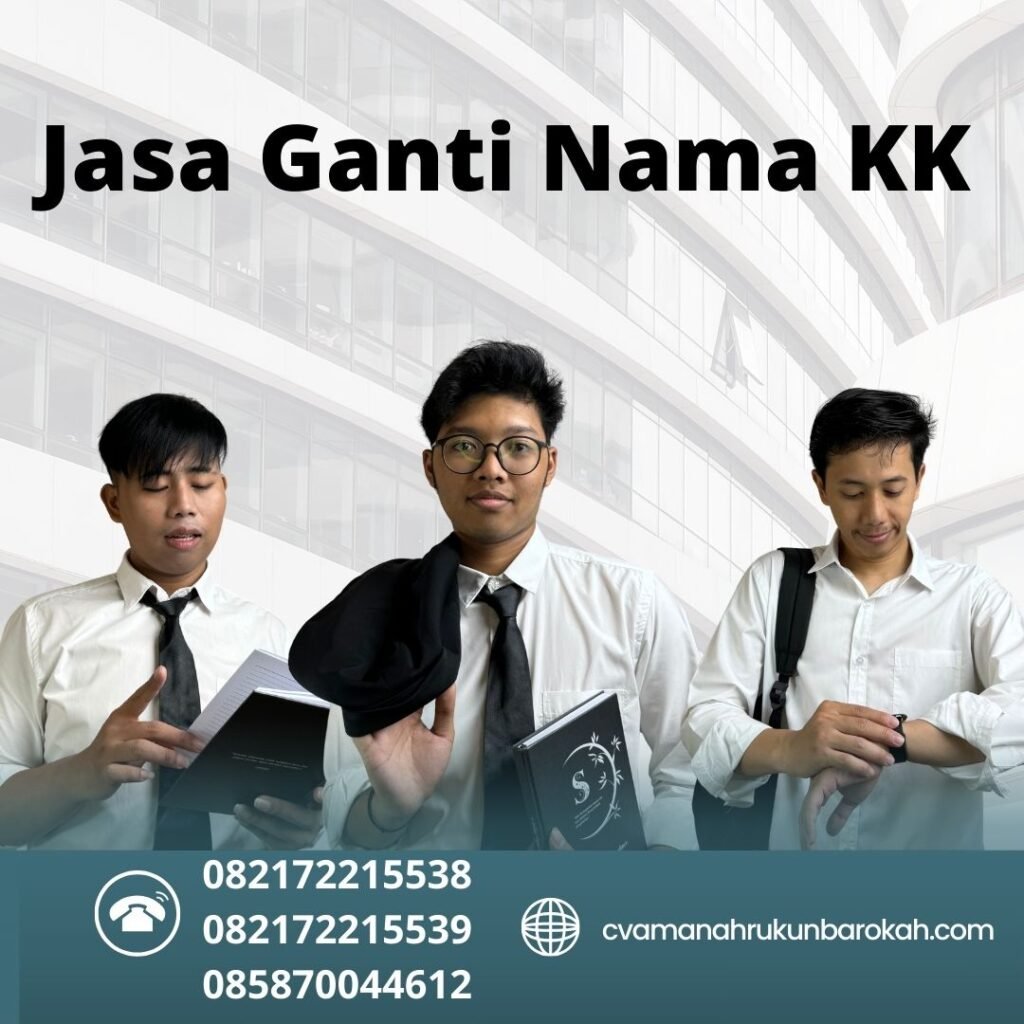 Jasa Ganti Nama KK Jasa ganti nama kk