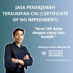 Jasa penerjemah tersumpah cni (certificate of no impediment)