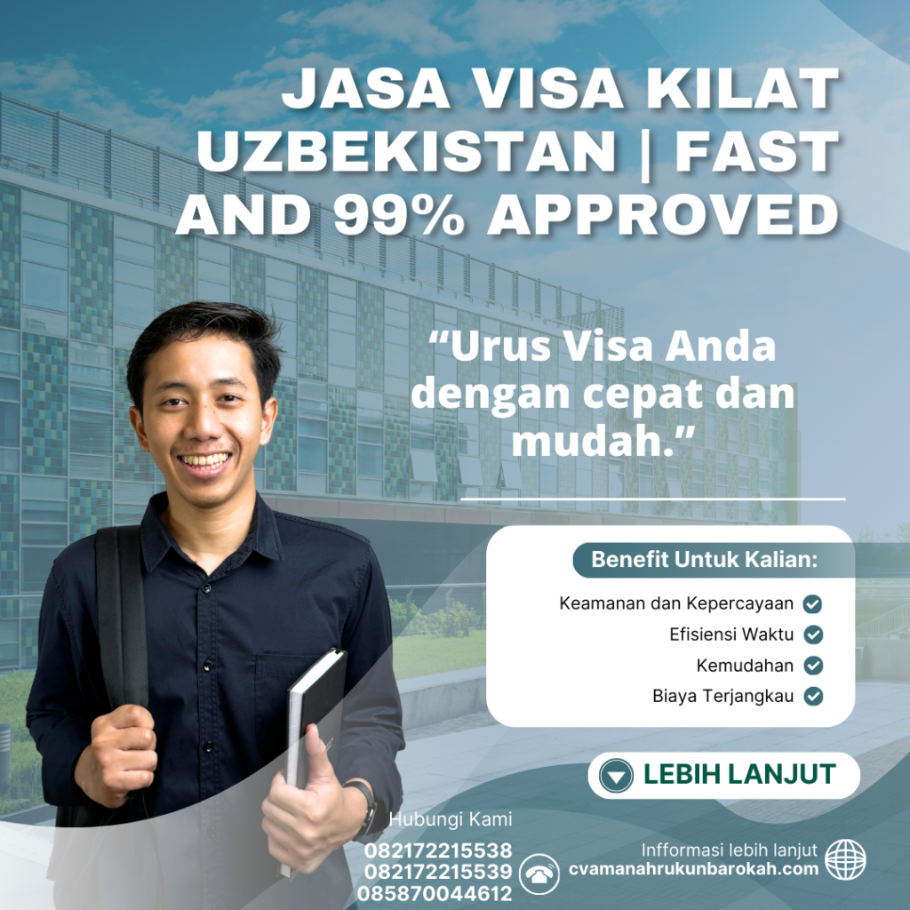Jasa visa kilat uzbekistan fast and 99% approved