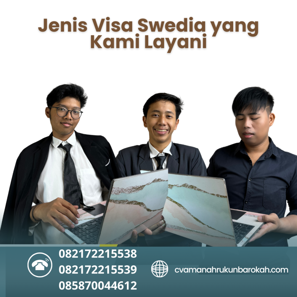 Jenis visa swedia yang kami layani