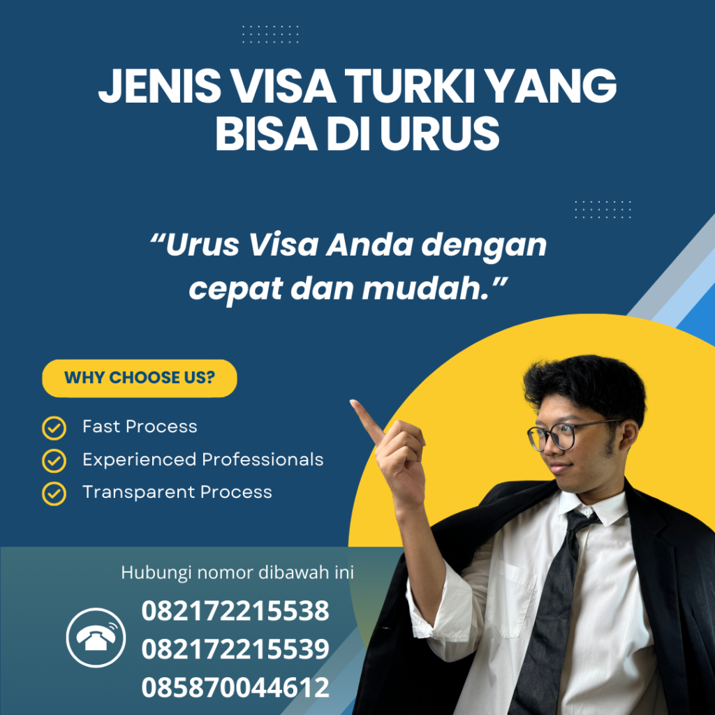 Jenis Visa Turki yang Bisa Di urus Jenis visa turki yang bisa di urus
