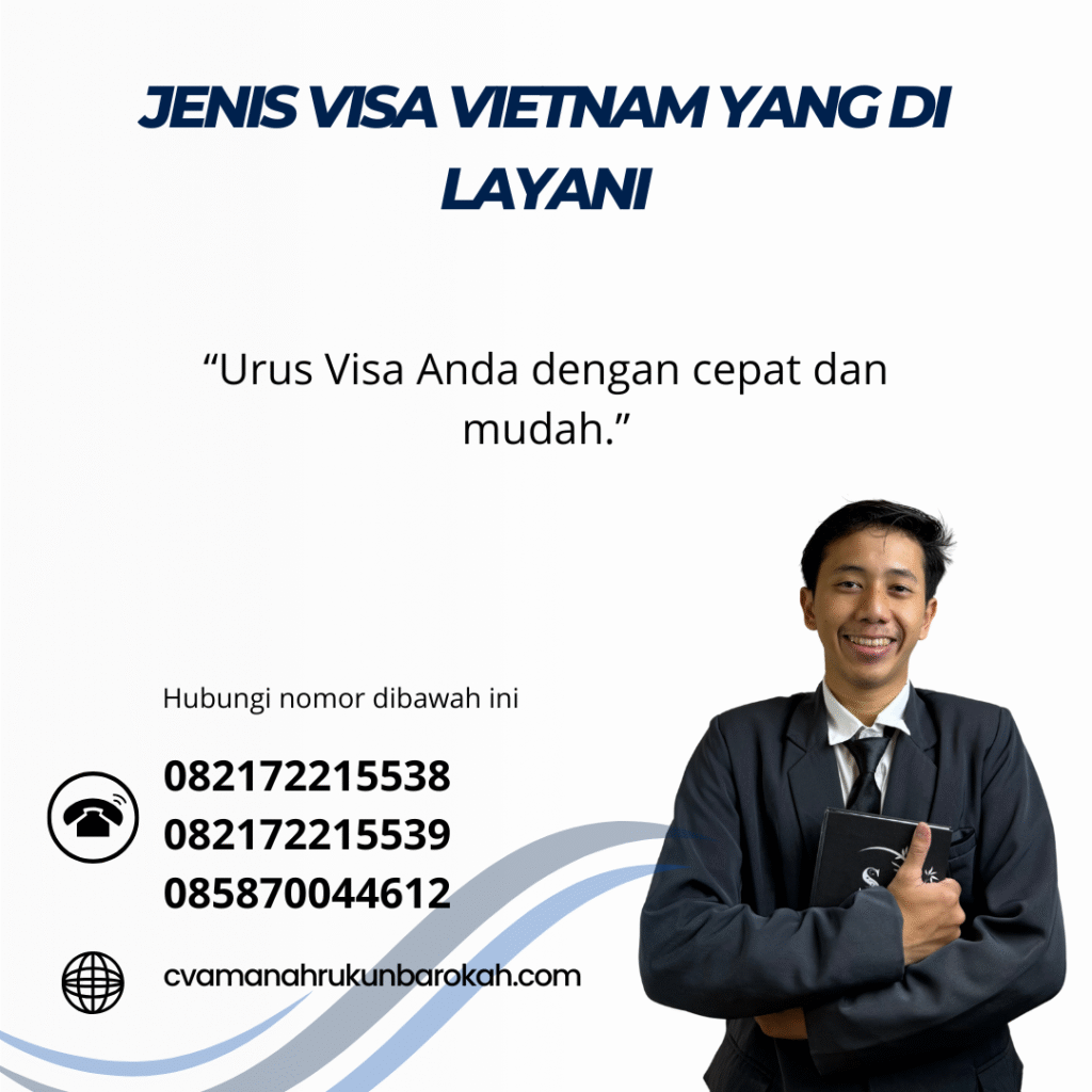 Jenis visa vietnam yang di layani