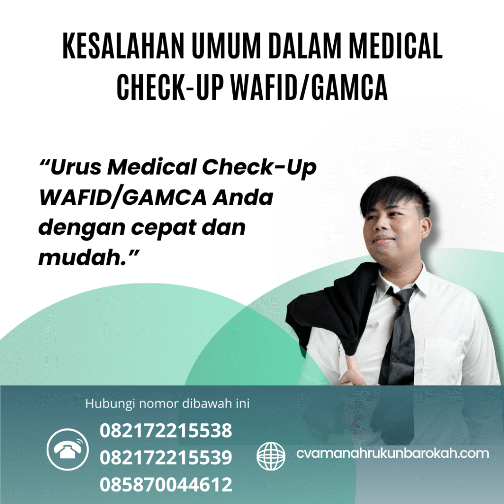 Kesalahan Umum dalam Medical Check-Up WAFIDGAMCA Kesalahan umum dalam medical check up wafidgamca