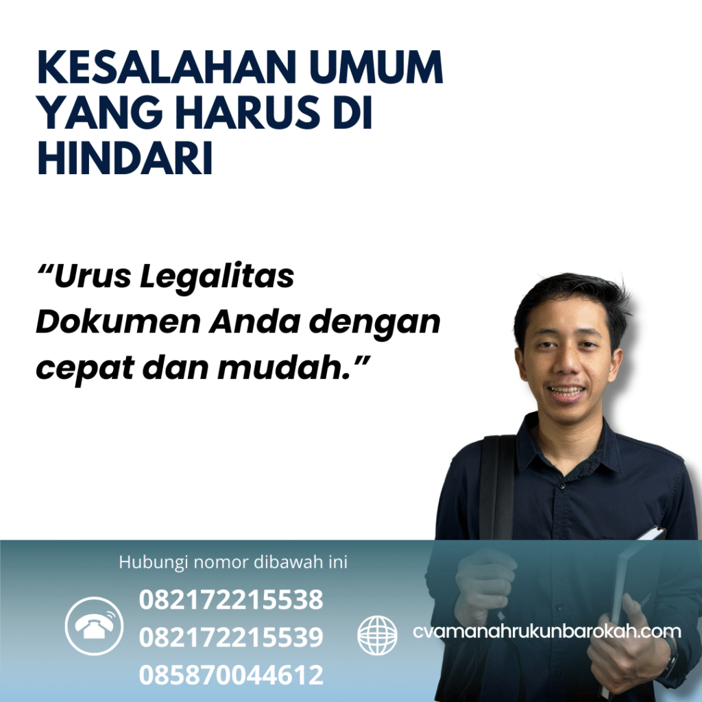 Kesalahan Umum yang Harus Di hindari (3) Kesalahan umum yang harus di hindari (3)