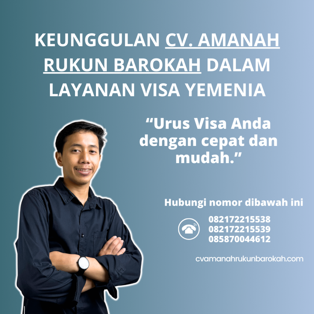 Keunggulan CV. Amanah Rukun Barokah dalam Layanan Visa Yemenia Keunggulan cv. amanah rukun barokah dalam layanan visa yemenia