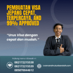 Pembuatan visa jepang cepat, terpercaya, and 99% approved