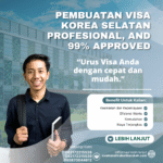 Pembuatan visa korea selatan profesional, and 99% approved