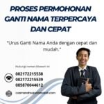 Proses permohonan ganti nama terpercaya dan cepat