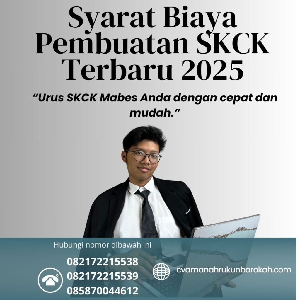 Syarat biaya pembuatan skck terbaru 2025