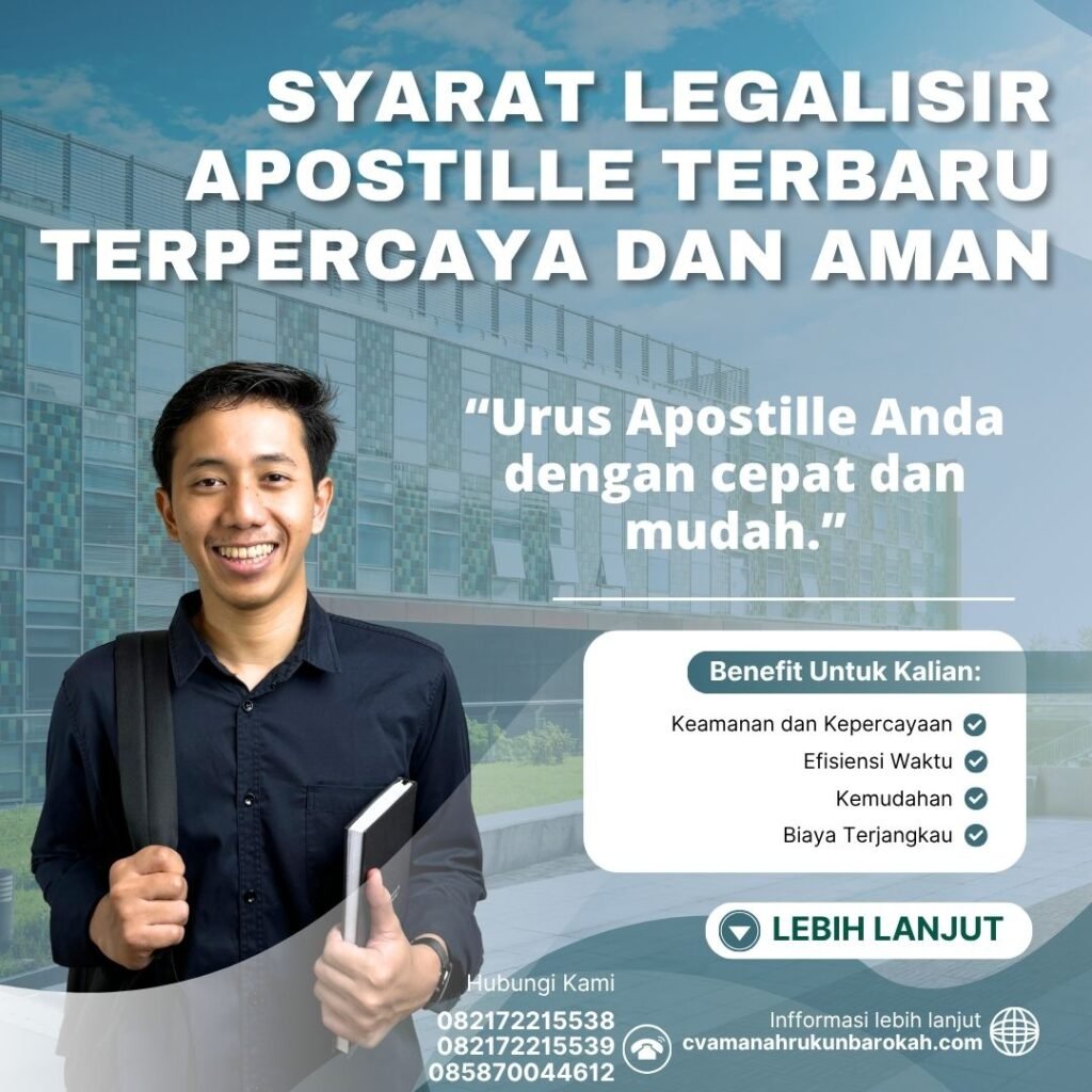 Syarat legalisir apostille terbaru terpercaya dan aman