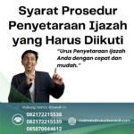 Syarat prosedur penyetaraan ijazah yang harus diikuti