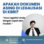 Apakah dokumen asing di legalisasi di kbri