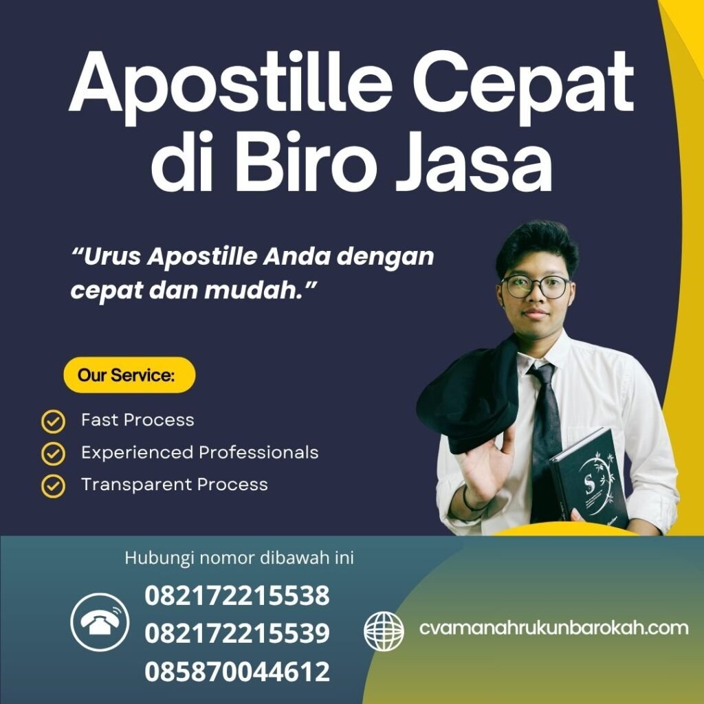 Apostille cepat di biro jasa