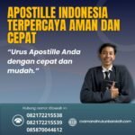Apostille indonesia terpercaya aman dan cepat