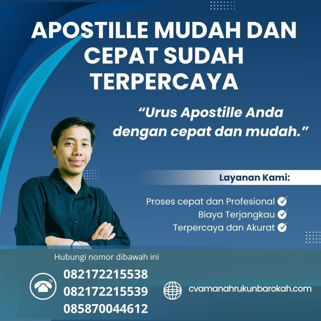 Apostille mudah dan cepat sudah terpercaya