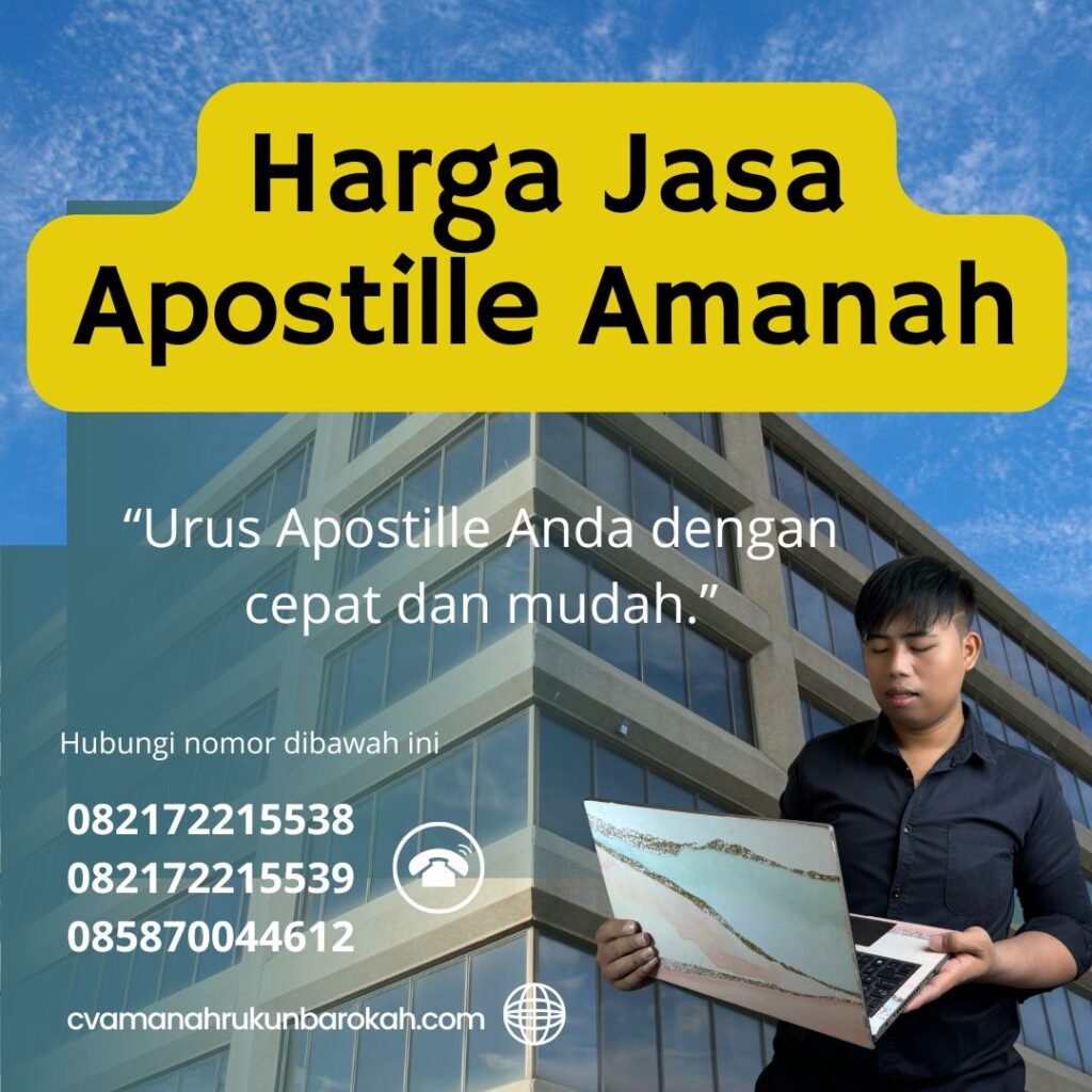 Harga Jasa Apostille Amanah Harga jasa apostille amanah