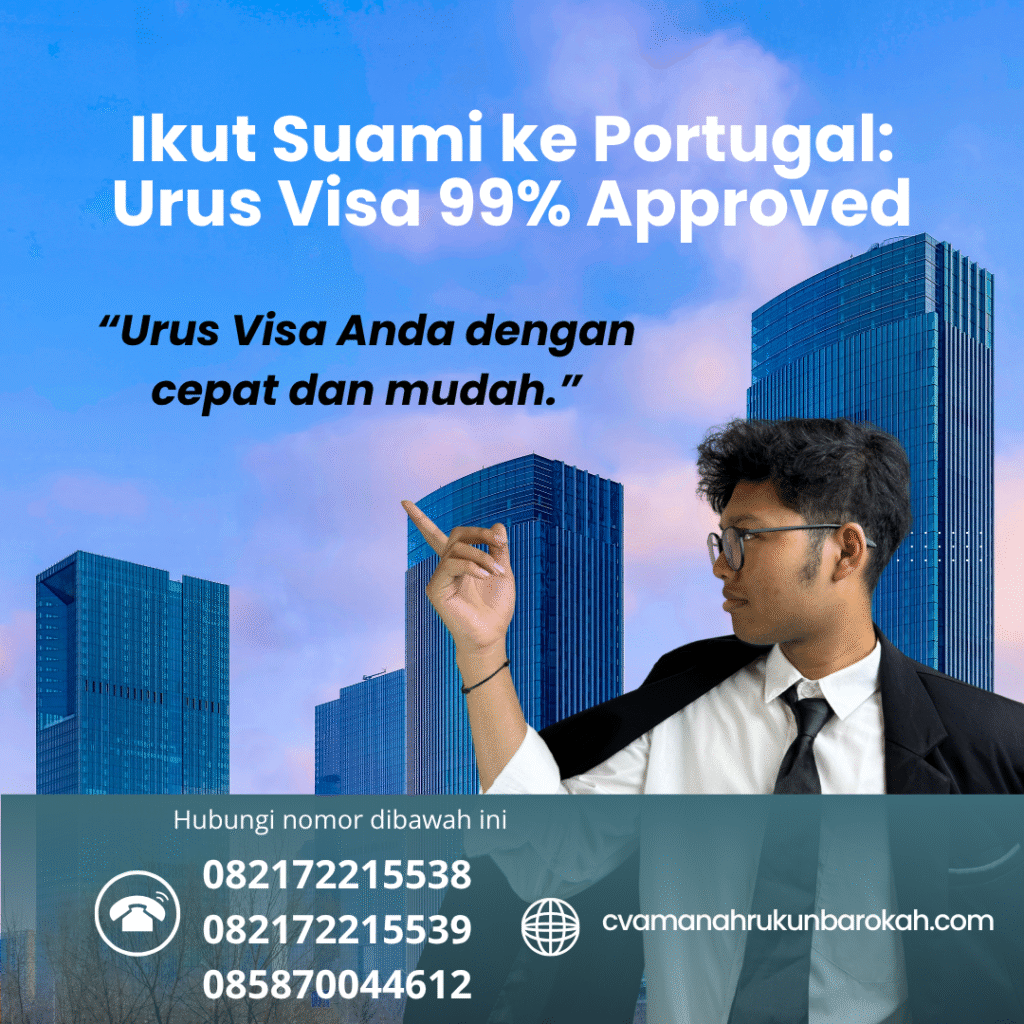 Ikut suami ke portugal urus visa 99% approved