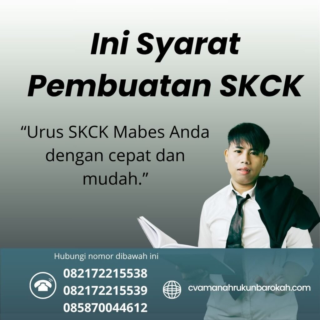 Ini Syarat Pembuatan SKCK Ini syarat pembuatan skck