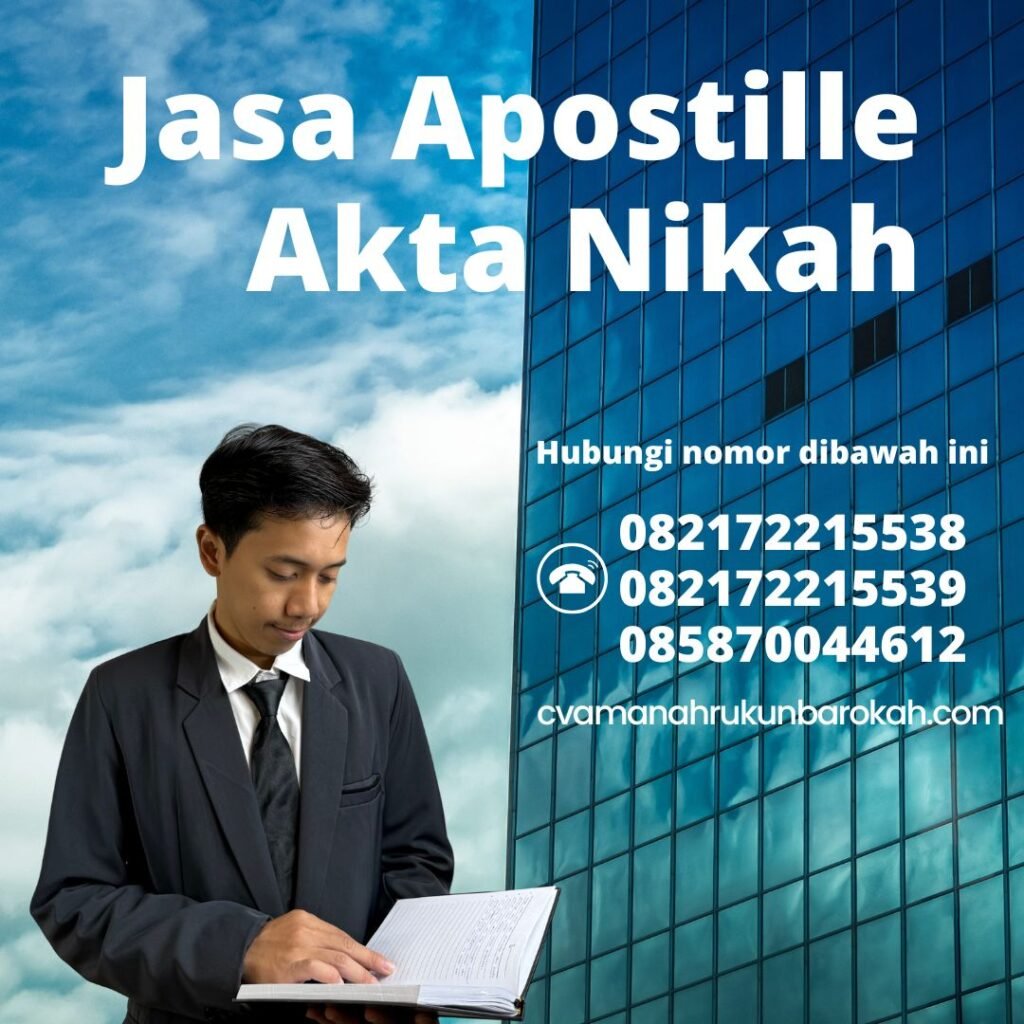 Jasa Apostille Akta Nikah Jasa apostille akta nikah