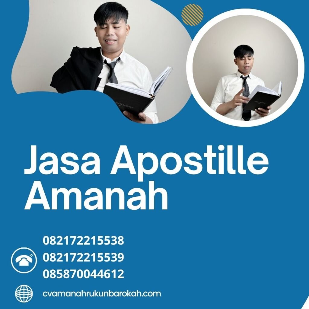 Jasa Apostille Amanah Jasa apostille amanah