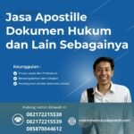 Jasa apostille dokumen hukum dan lain sebagainya