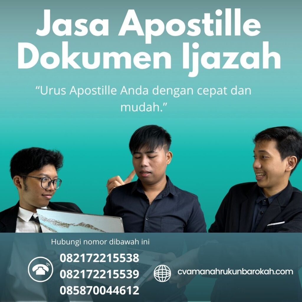 Jasa apostille dokumen ijazah