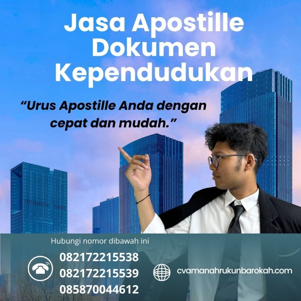 Jasa Apostille Dokumen Kependudukan Jasa apostille dokumen kependudukan