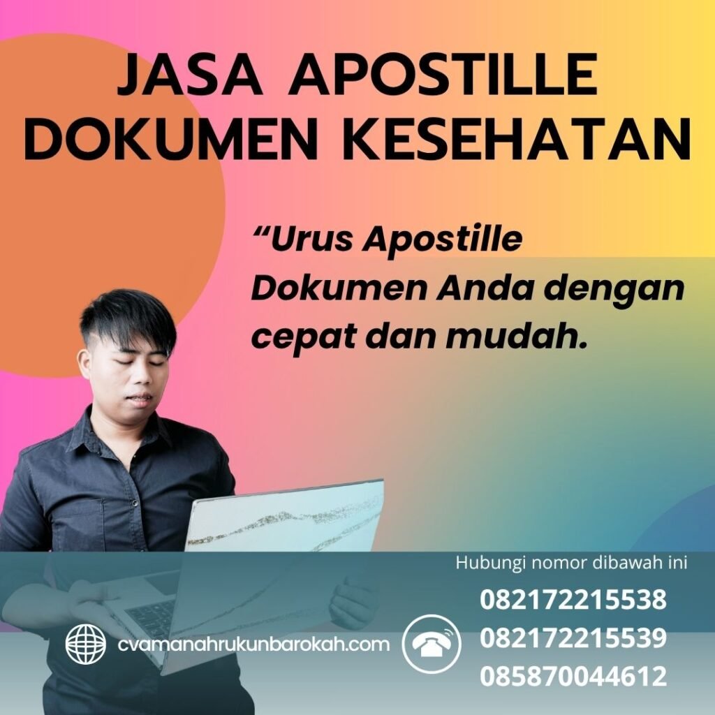 Jasa Apostille Dokumen Kesehatan Jasa apostille dokumen kesehatan