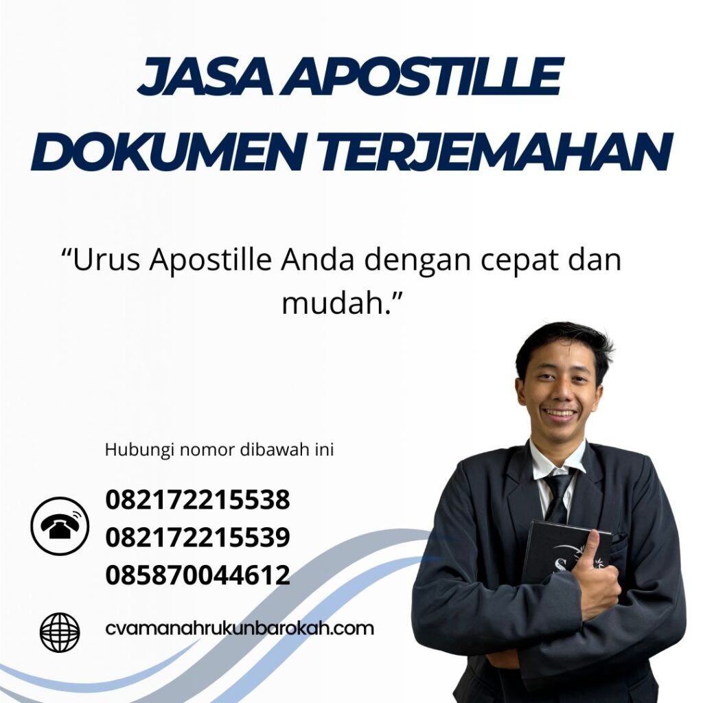 Jasa Apostille Dokumen Terjemahan Jasa apostille dokumen terjemahan