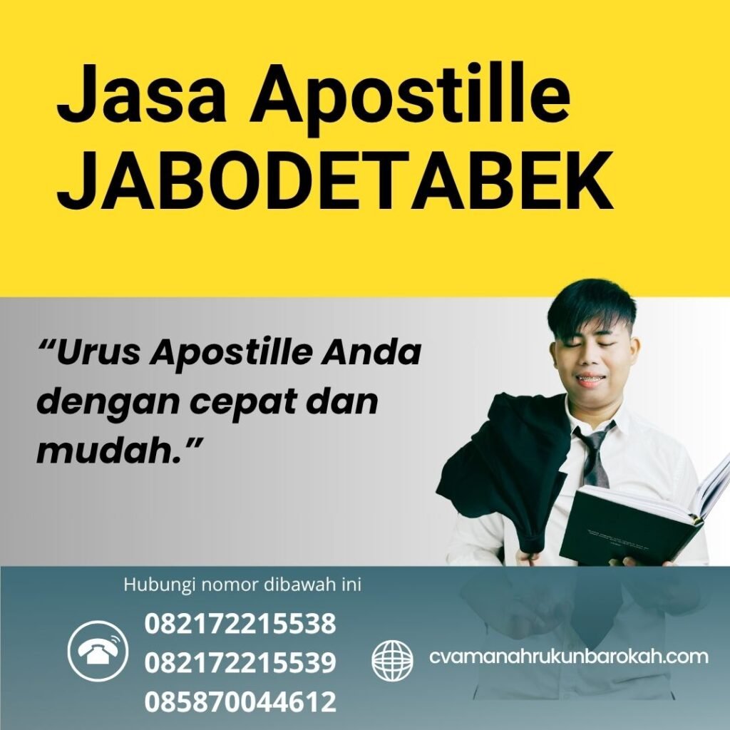 Jasa apostille jabodetabek