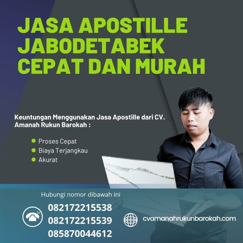 Jasa apostille jabodetabek cepat dan murah