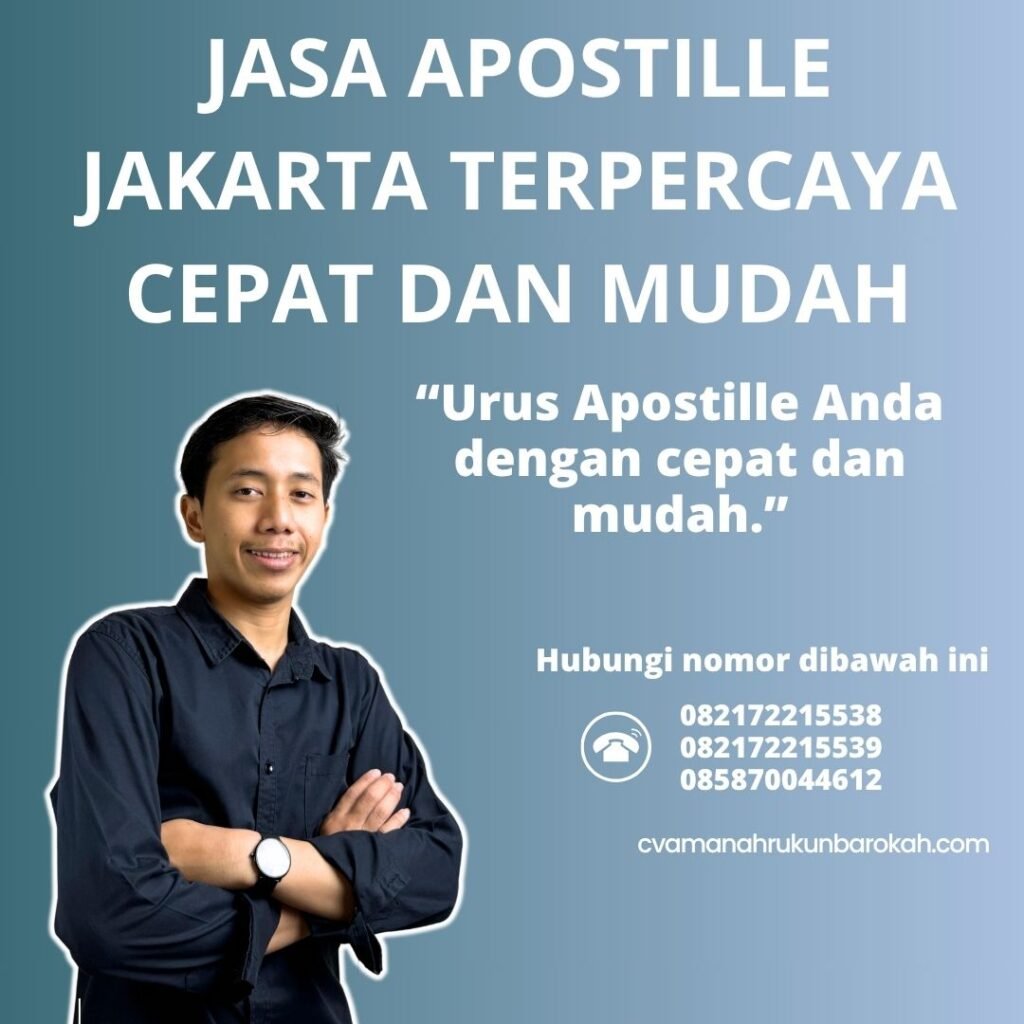 Jasa apostille jakarta terpercaya cepat dan mudah
