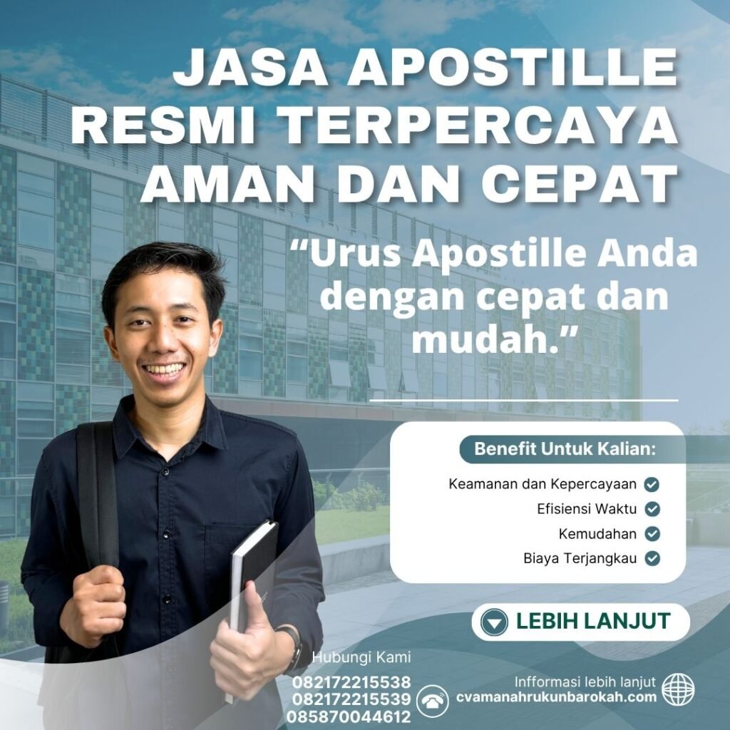 Jasa apostille resmi terpercaya aman dan cepat