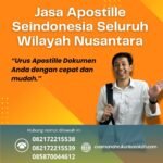 Jasa apostille seindonesia seluruh wilayah nusantara