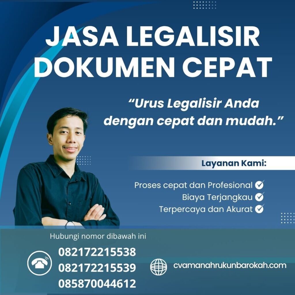 Jasa Legalisir Dokumen Cepat Jasa legalisir dokumen cepat