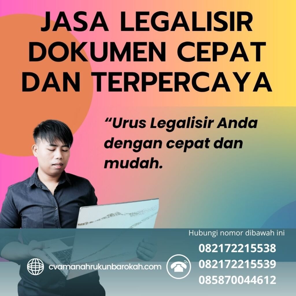 Jasa legalisir dokumen cepat dan terpercaya