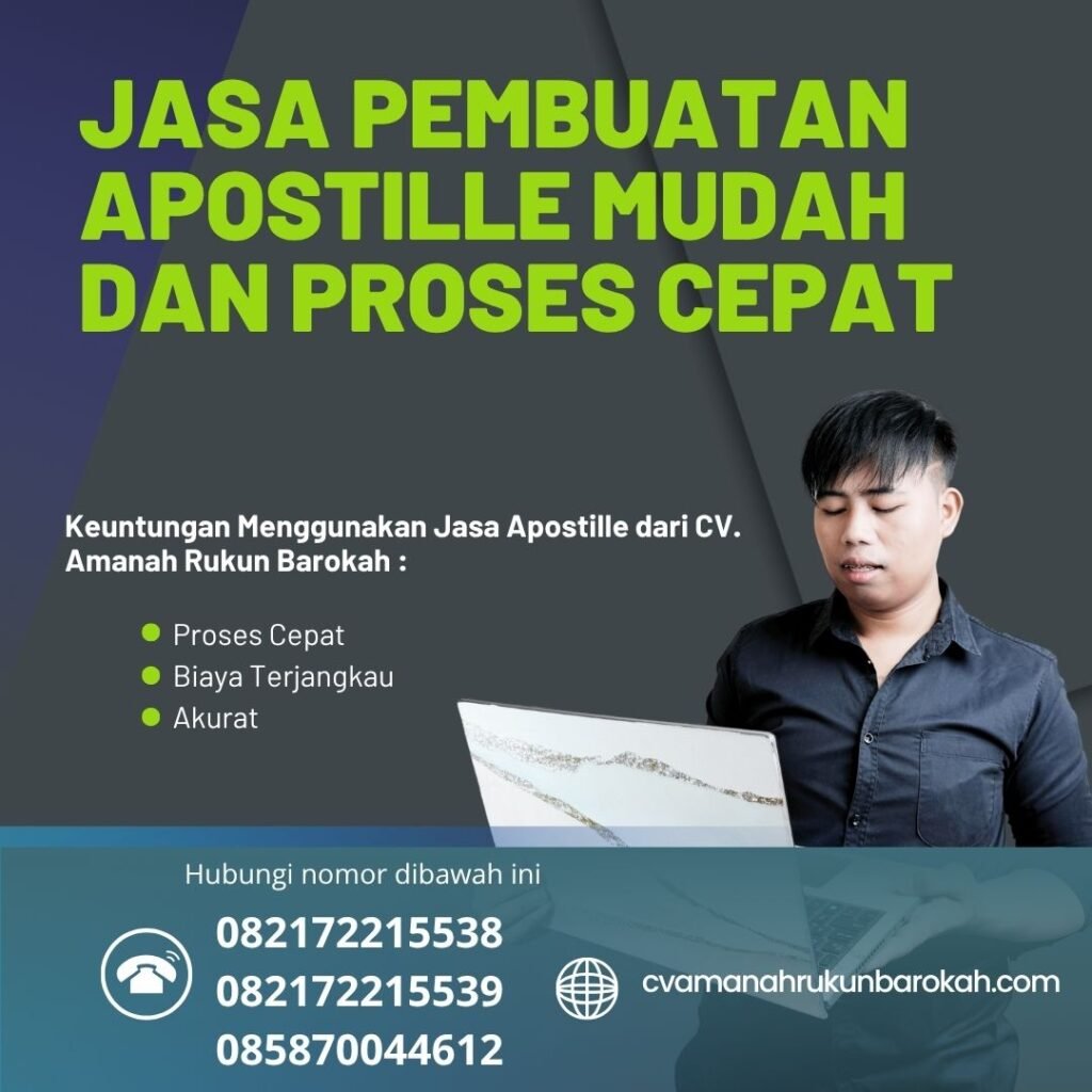 Jasa pembuatan apostille mudah dan proses cepat