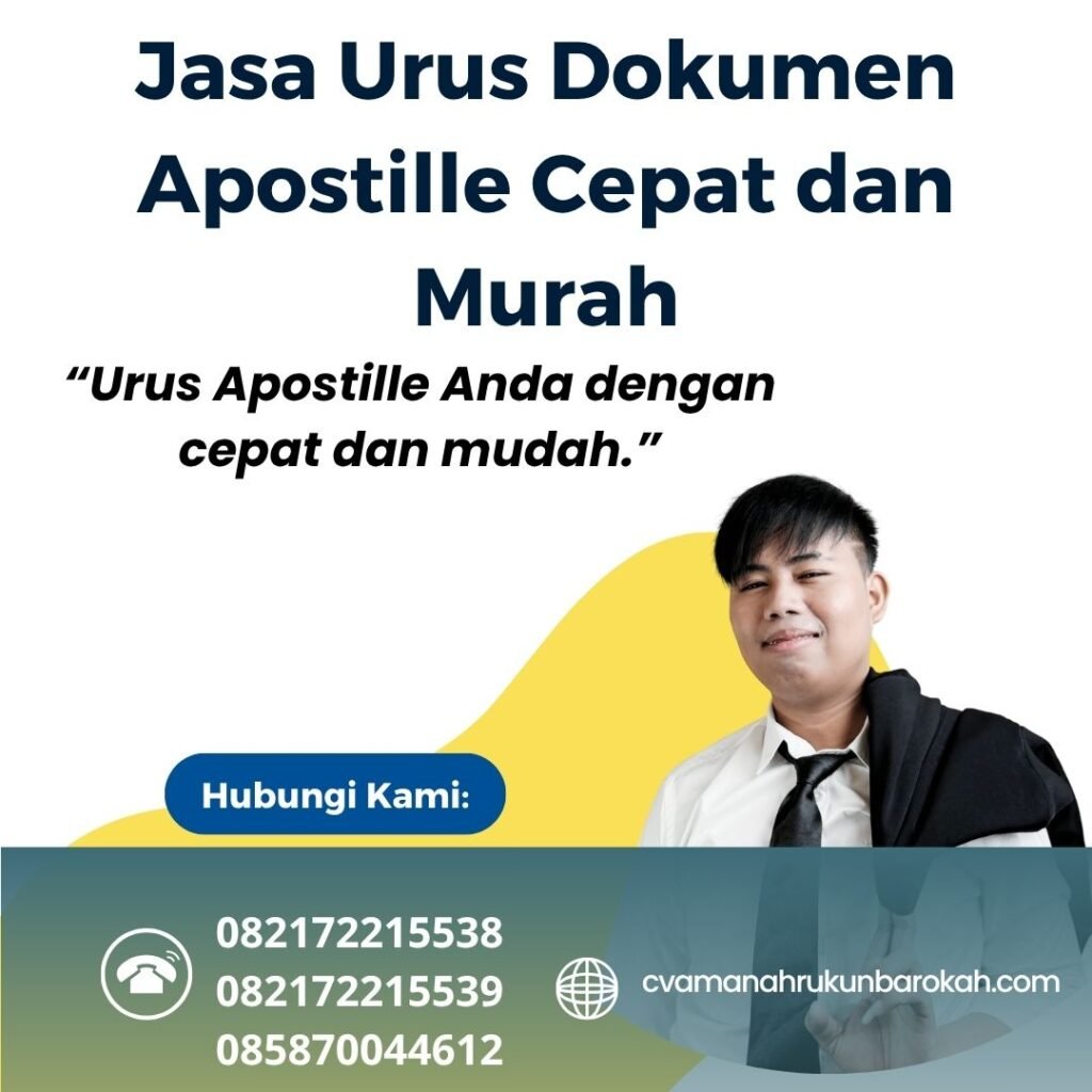Jasa urus dokumen apostille cepat dan murah