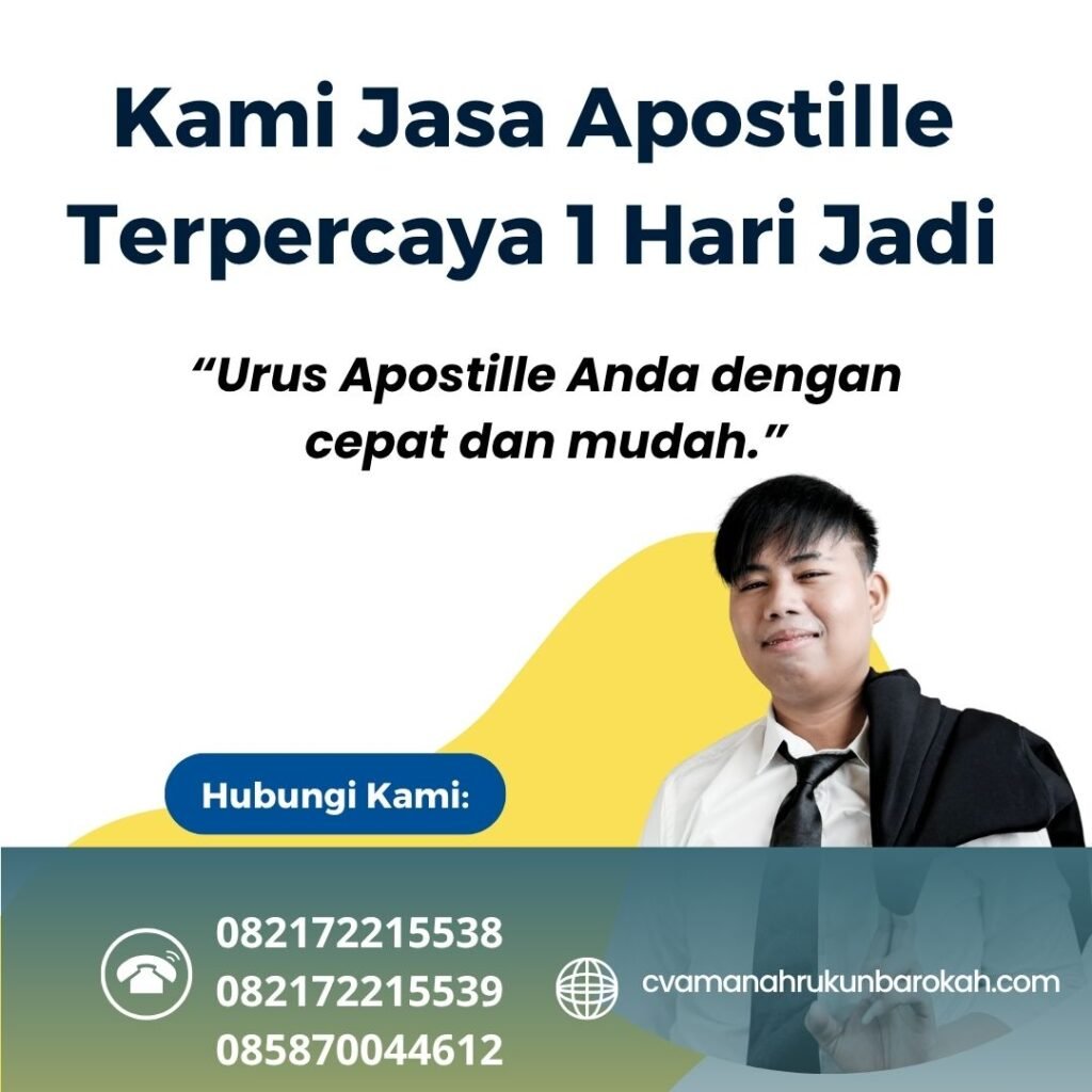 Kami Jasa Apostille Terpercaya 1 Hari Jadi Kami jasa apostille terpercaya 1 hari jadi