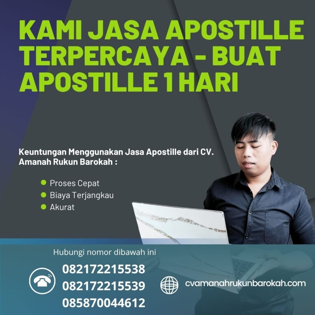 Kami Jasa Apostille Terpercaya - Buat Apostille 1 Hari Kami jasa apostille terpercaya buat apostille 1 hari