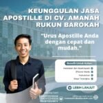 Keunggulan jasa apostille di cv. amanah rukun barokah