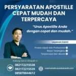 Persyaratan apostille cepat mudah dan terpercaya