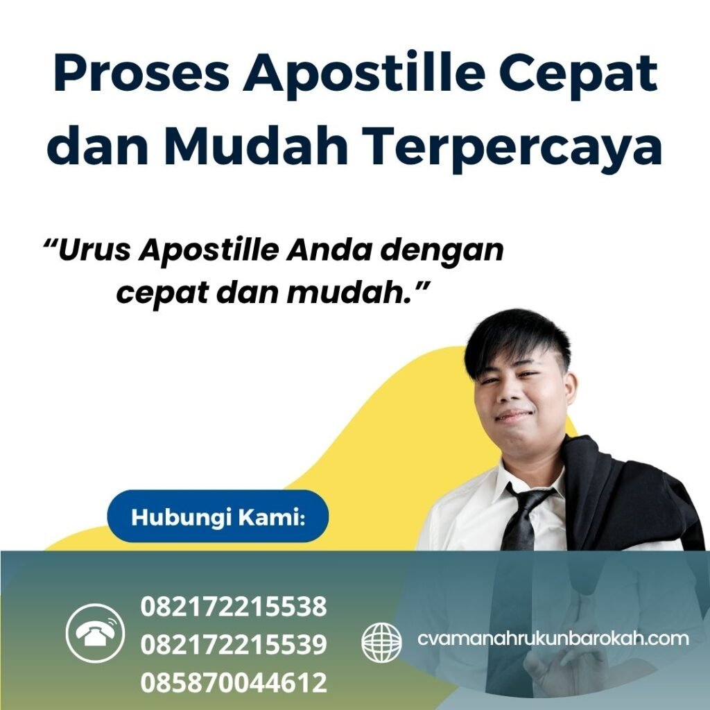 Proses apostille cepat dan mudah terpercaya