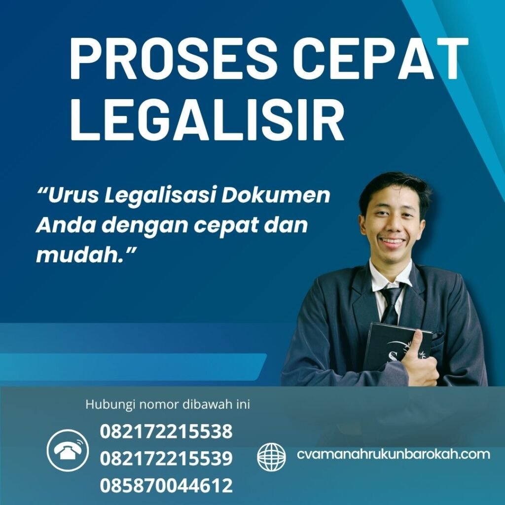 Proses Cepat Legalisir Proses cepat legalisir