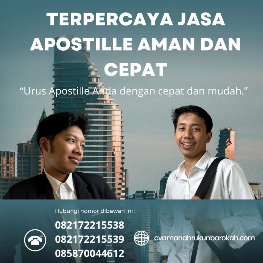 Terpercaya jasa apostille aman dan cepat