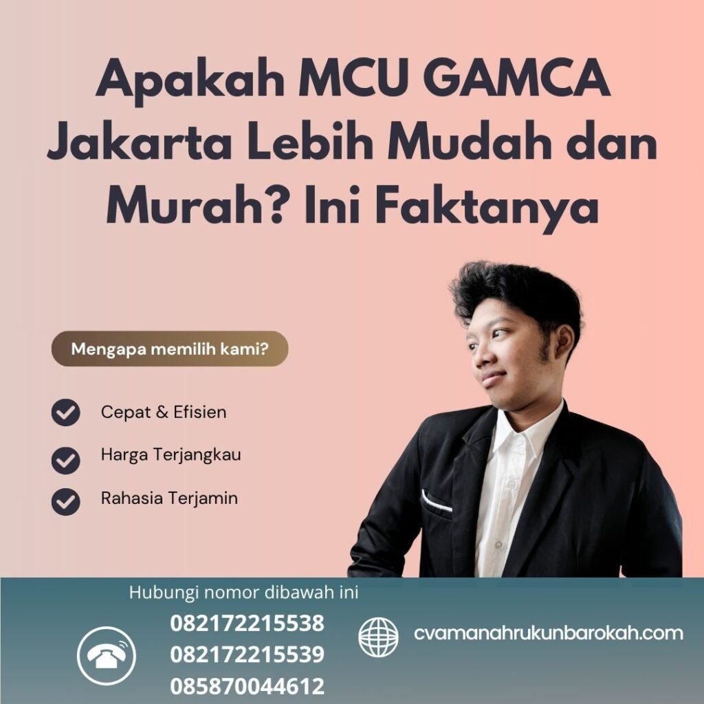 Apakah MCU GAMCA Jakarta Lebih Mudah dan Murah Ini Faktanya Apakah mcu gamca jakarta lebih mudah dan murah ini faktanya