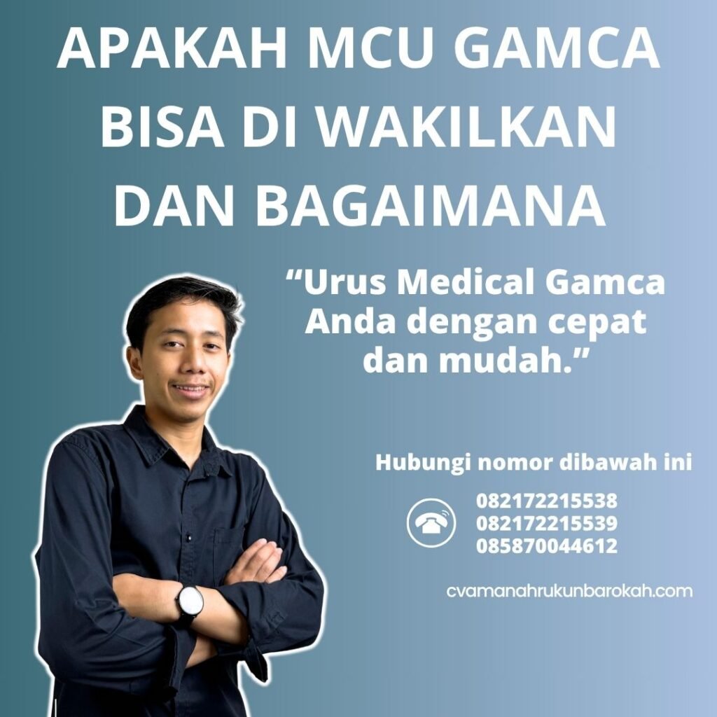 Apakah mcu gamca bisa di wakilkan dan bagaimana