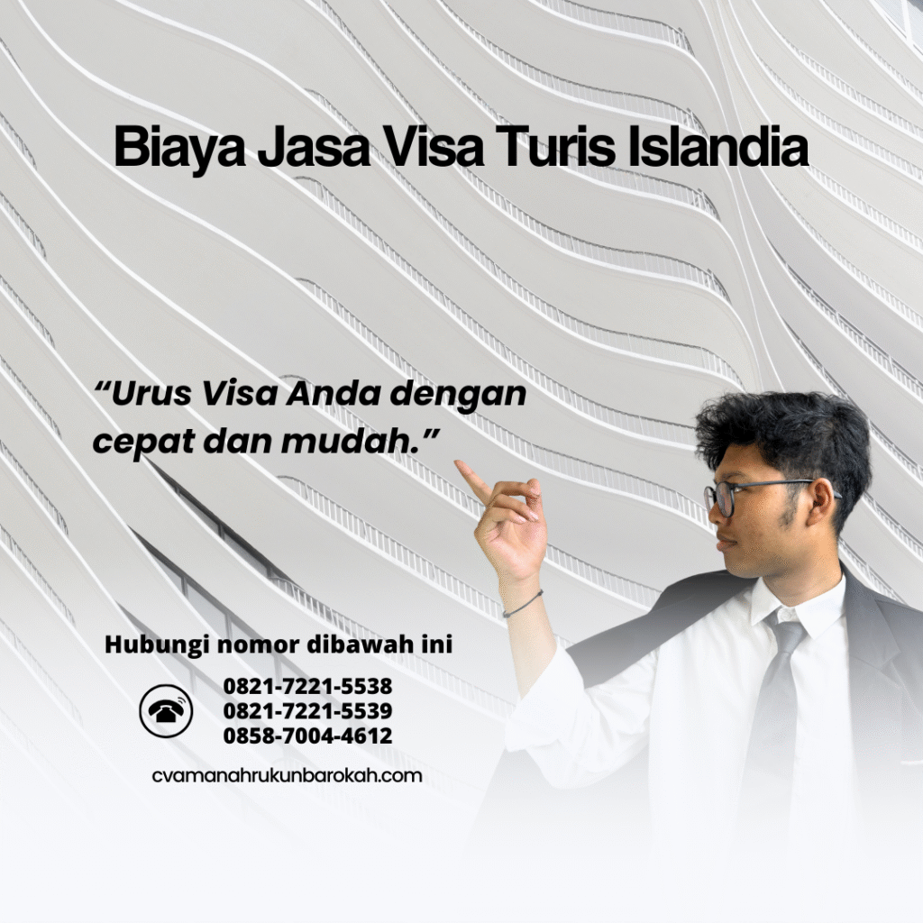 Biaya jasa visa turis islandia