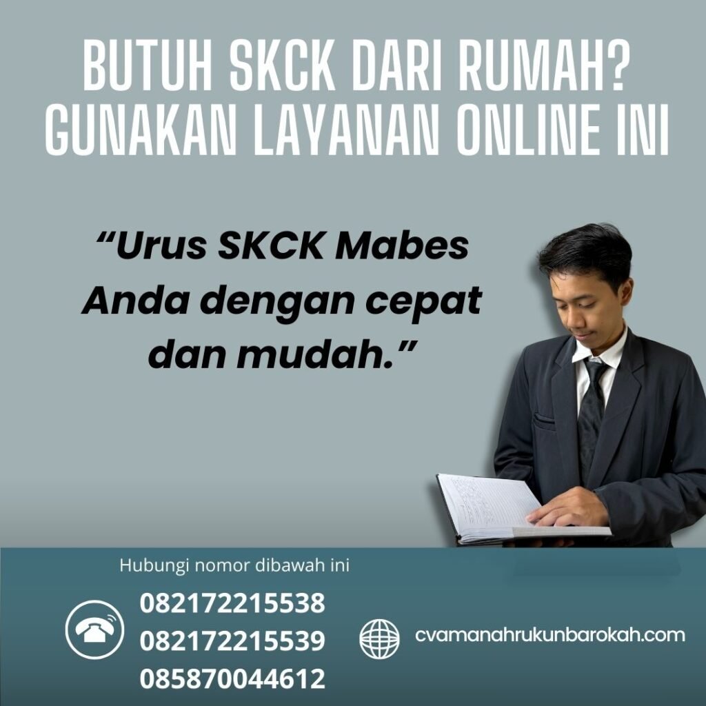 Butuh skck dari rumah gunakan layanan online ini